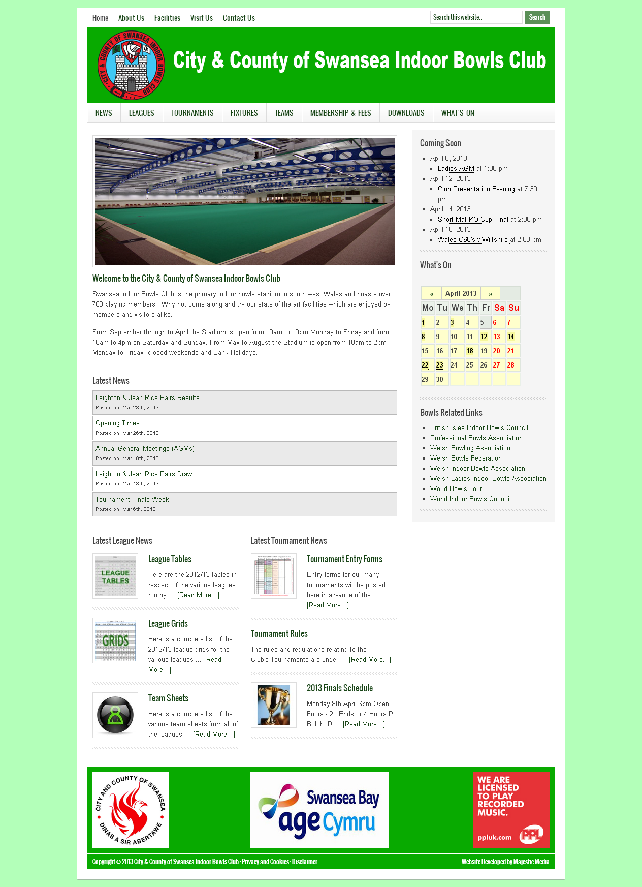 Swansea Indoor Bowls Club Majestic Media UK