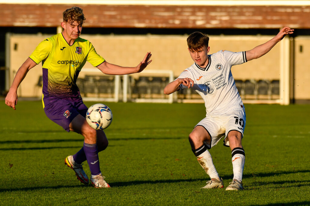 Ben Lloyd of Swansea City Under 23s in action