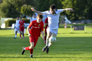 Action from the friendly between Clydach and Llanelli Town Academy