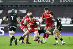 Ospreys v Scarlets - United Rugby Championship (URC) - Swansea.com Stadium, Swansea, Wales, UK.