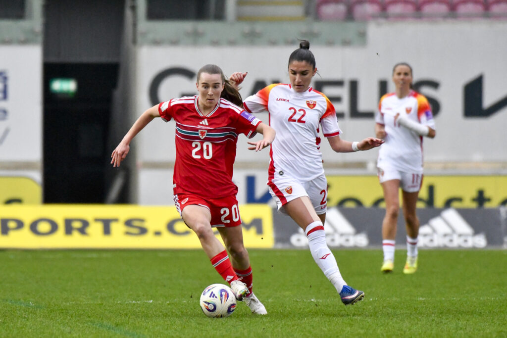 Wales v Montenegro - 2027 FIFA Women's World Cup Qualifier - Parc y Scarlets, Llanelli, Wales, UK.