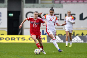 Wales v Montenegro - 2027 FIFA Women's World Cup Qualifier - Parc y Scarlets, Llanelli, Wales, UK.