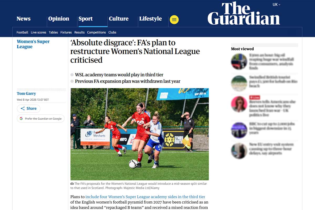 The Guardian Tearsheet - April 2026